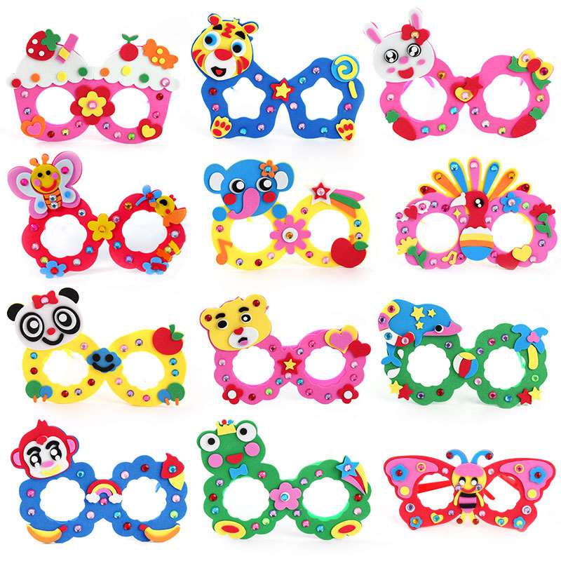 Art Craft Glasses Frames - Dzieci DIY EVA diamentowe okulary ramka
