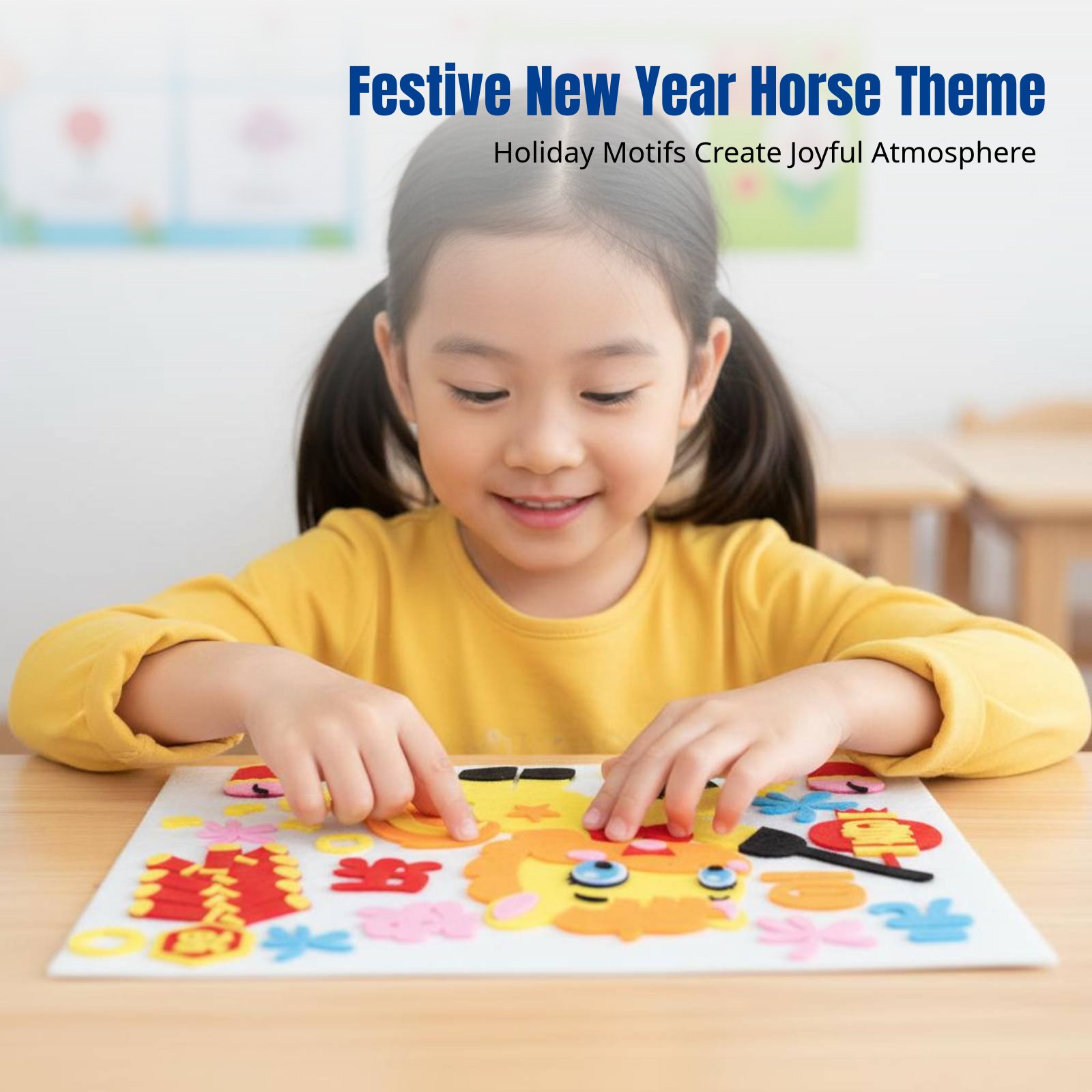 Art Craft New Year - Zestaw do samodzielnego wykonania naklejek z