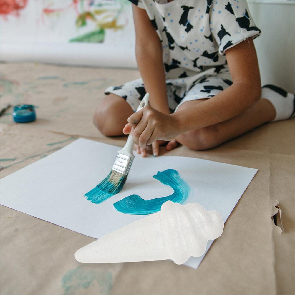 Art Craft For Kids - 8 sztuk niepomalowanych modeli lodów z