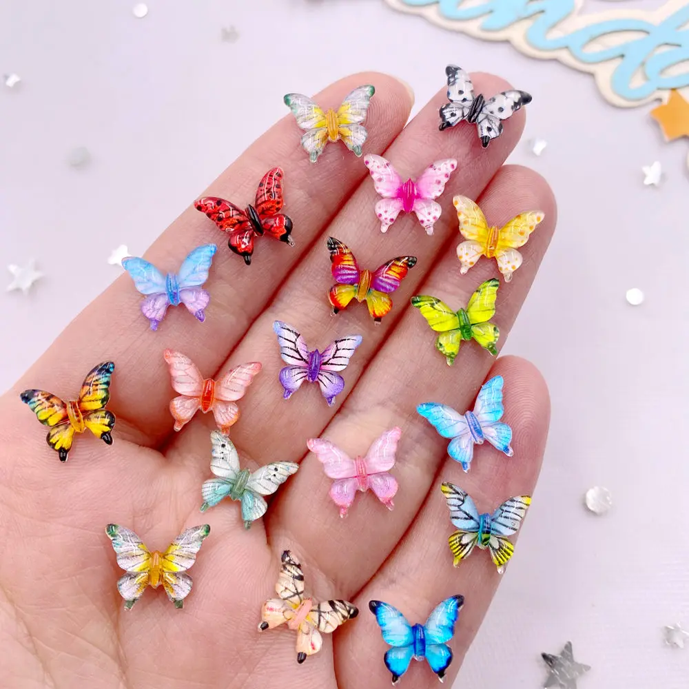Art Craft New Year - 50 sztuk 10mm mieszane żywica kolorowe