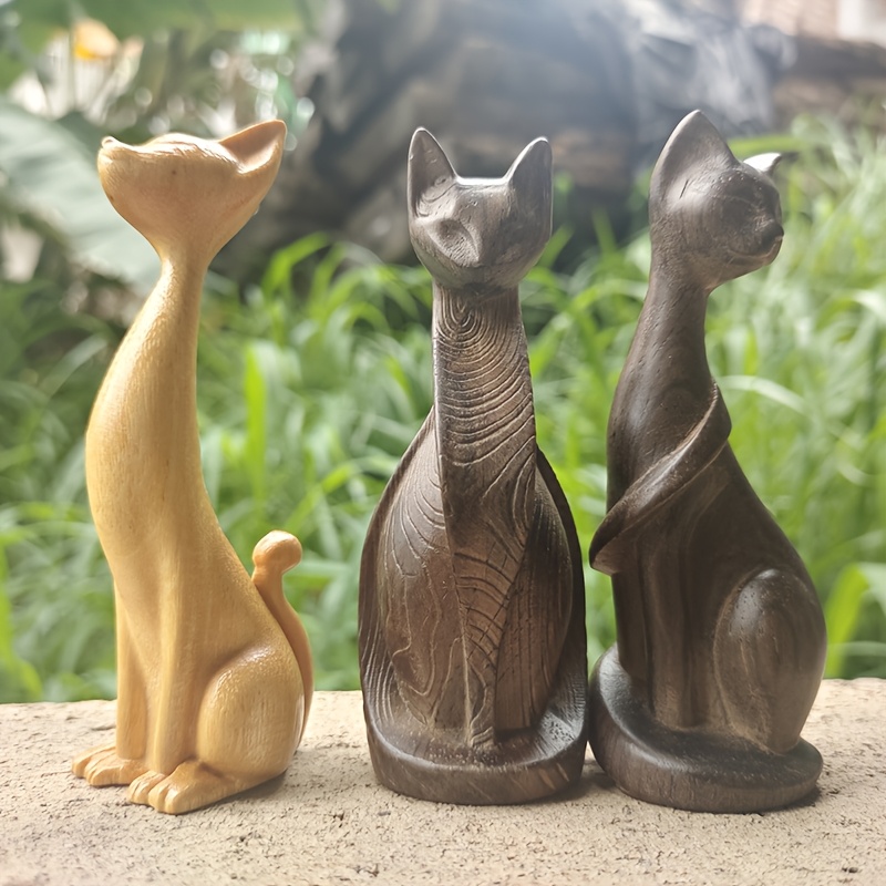 Drewniana figurka kota, ozdoba – Art Craft New Year recenzja i cena