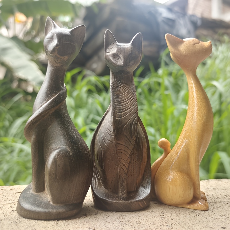 Drewniana figurka kota, ozdoba – Art Craft New Year recenzja i cena