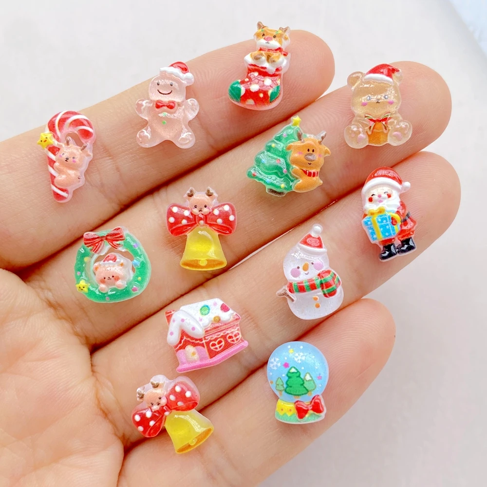 50 sztuk żywica Mini Cartoon b – Art Craft Christmas Tree recenzja i cena