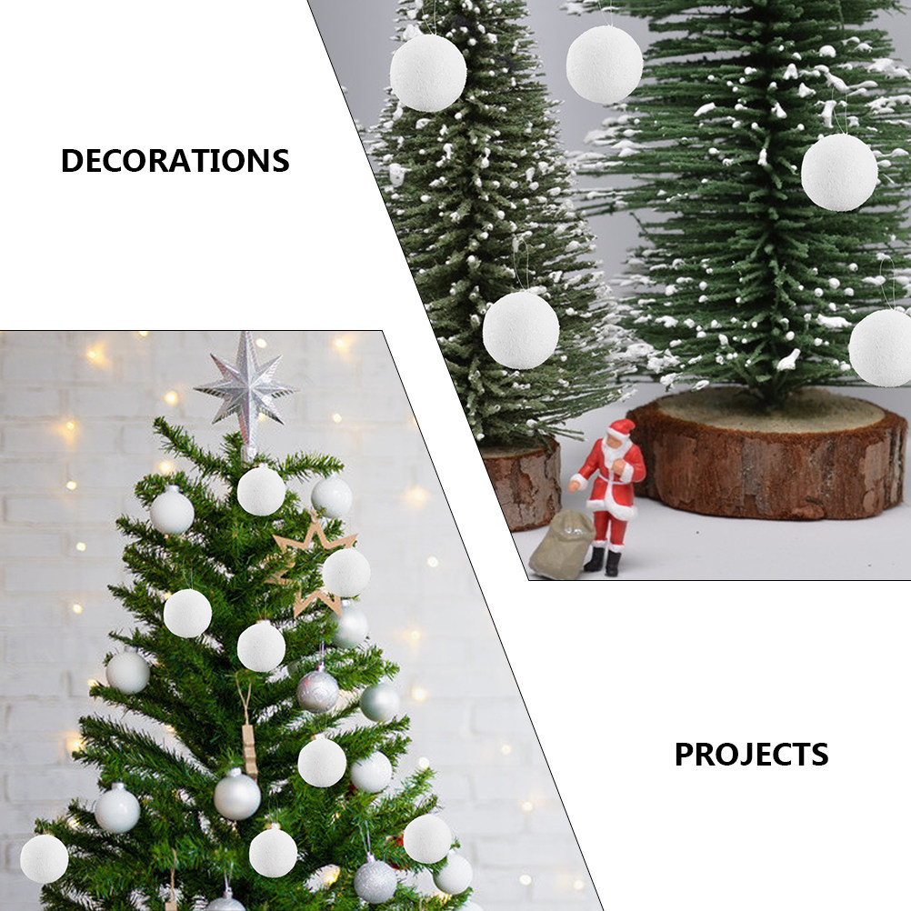 6 szt. Białe, gęste kule świąt – Art Craft Christmas Tree recenzja i cena