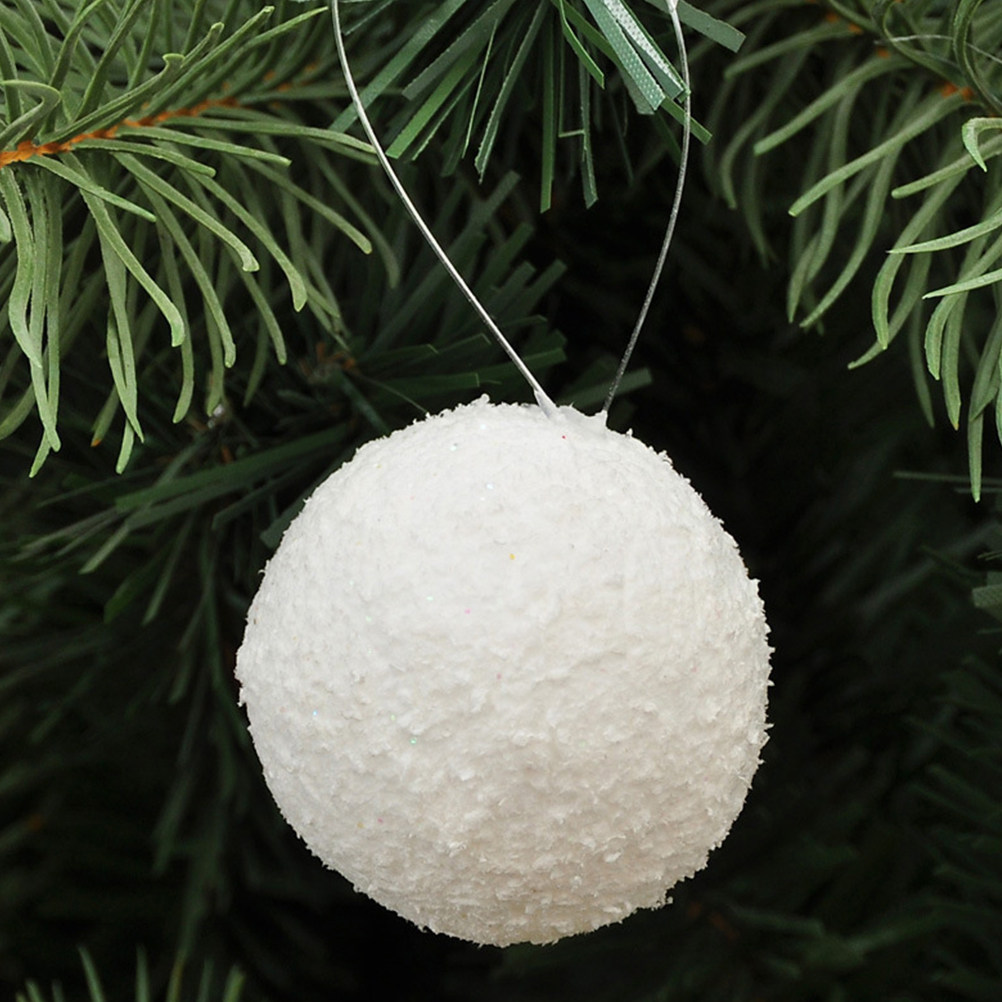 6 szt. Białe, gęste kule świąt – Art Craft Christmas Tree recenzja i cena