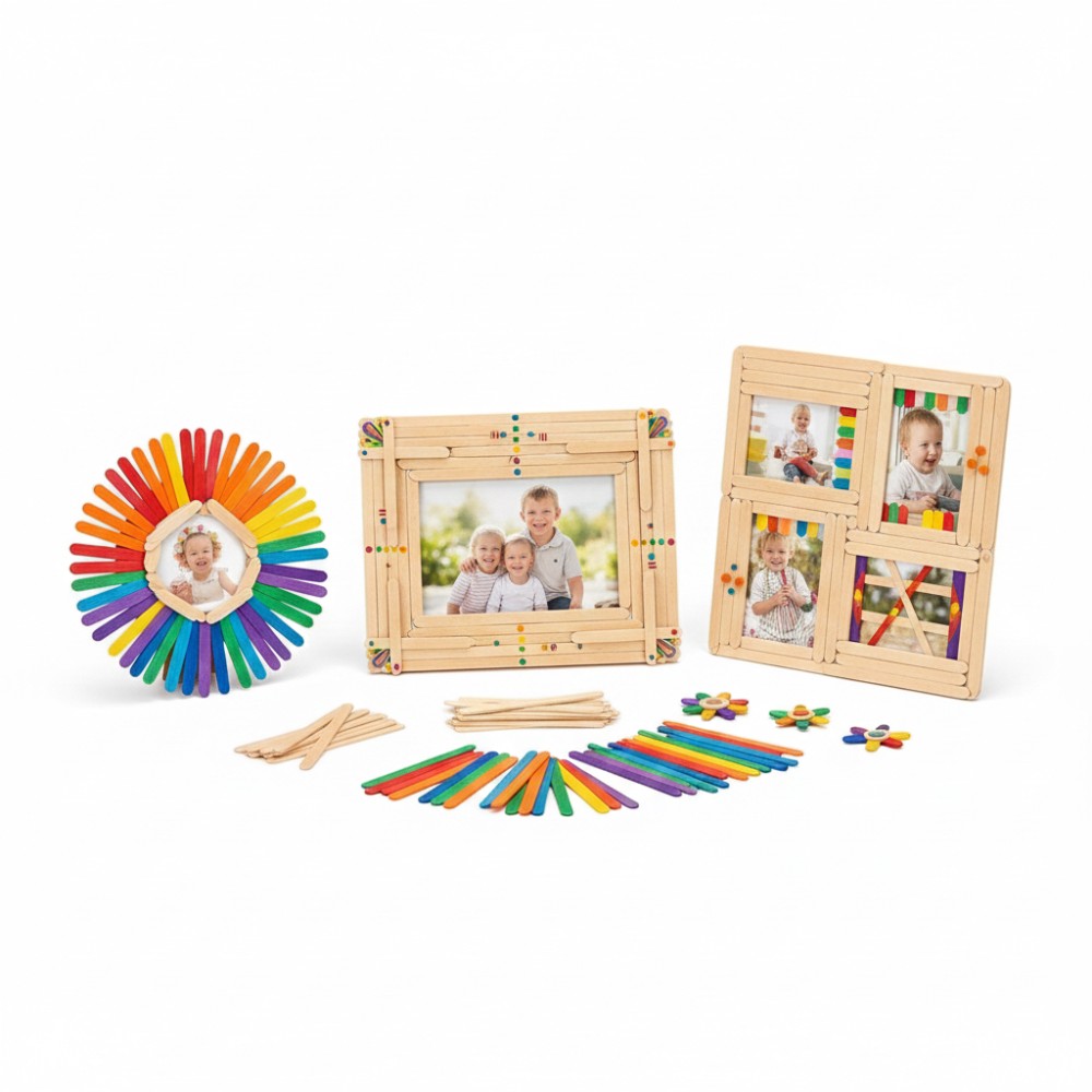 50 sztuk kolorowych drewnianyc – Art Craft And Design recenzja i cena