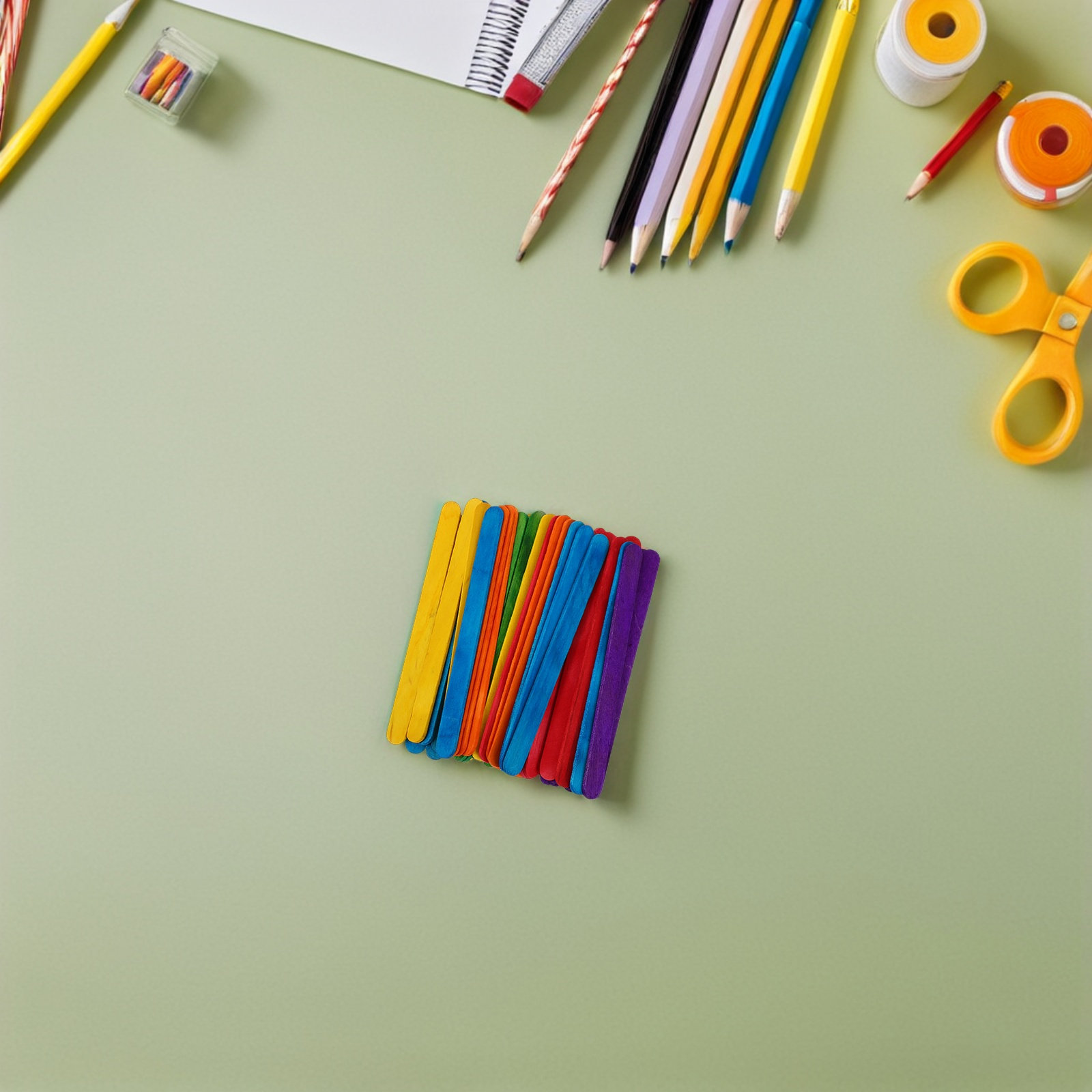 500 szt. Kolorowe drewniane pa – Art Craft For Kids recenzja i cena