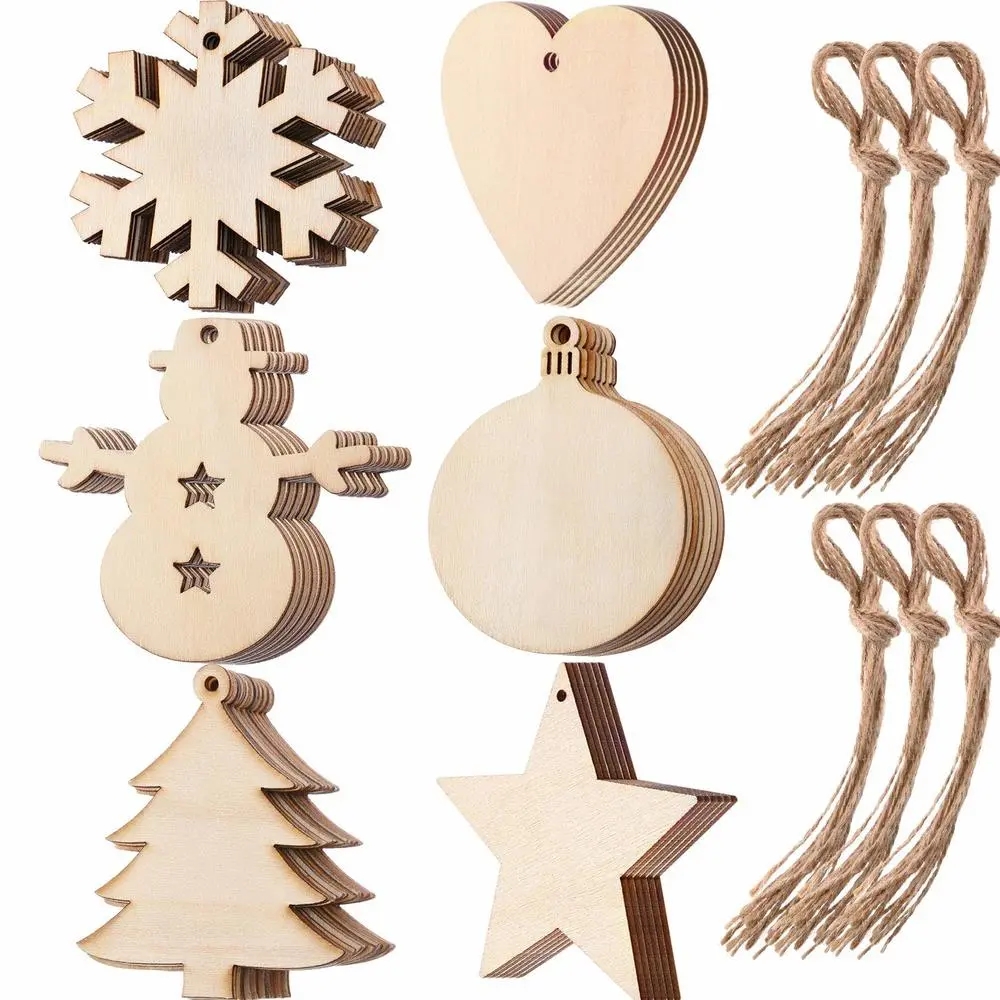 10/20/50 sztuk DIY drewniane b – Art Craft New Year recenzja i cena