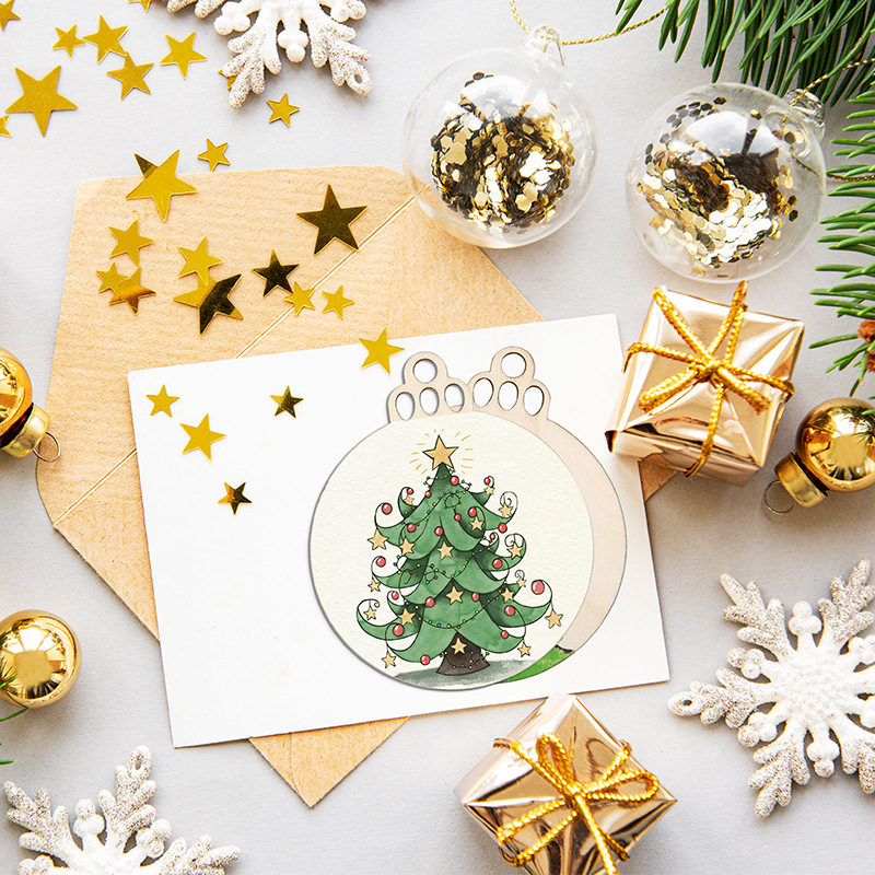10/20/50 sztuk DIY drewniane b – Art Craft New Year recenzja i cena