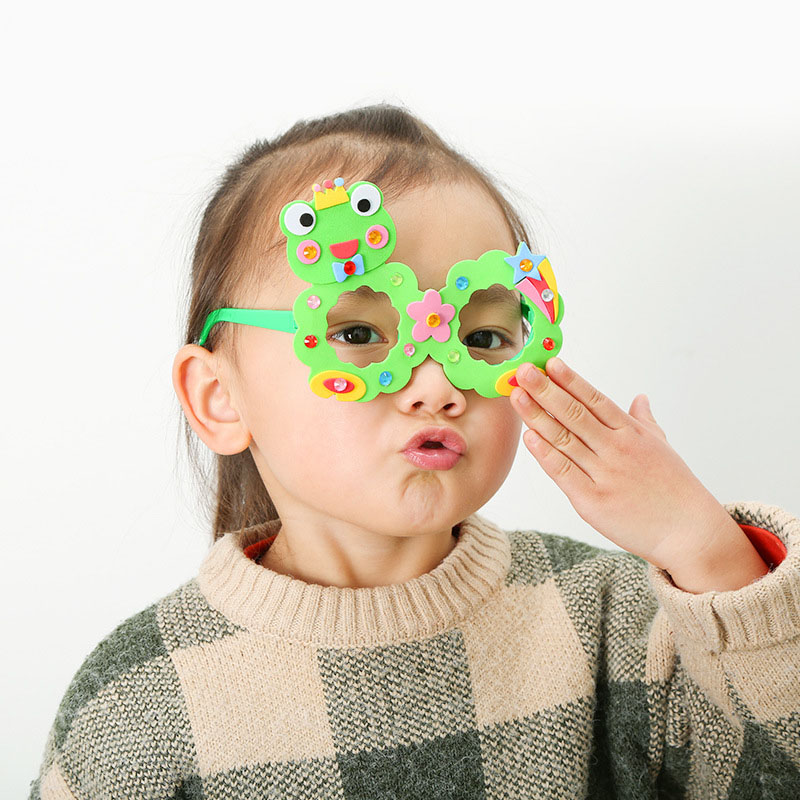 Dzieci DIY EVA diamentowe okul – Art Craft Glasses Frames recenzja i cena