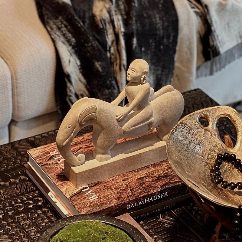 Kreatywna Abstrakcyjna Rzeźba  – Art Craft Elephant recenzja i cena
