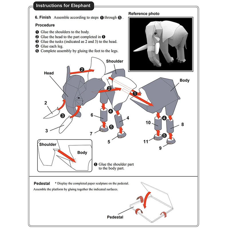 Afrykański słoń Origami Art Mi – Art Craft Elephant recenzja i cena