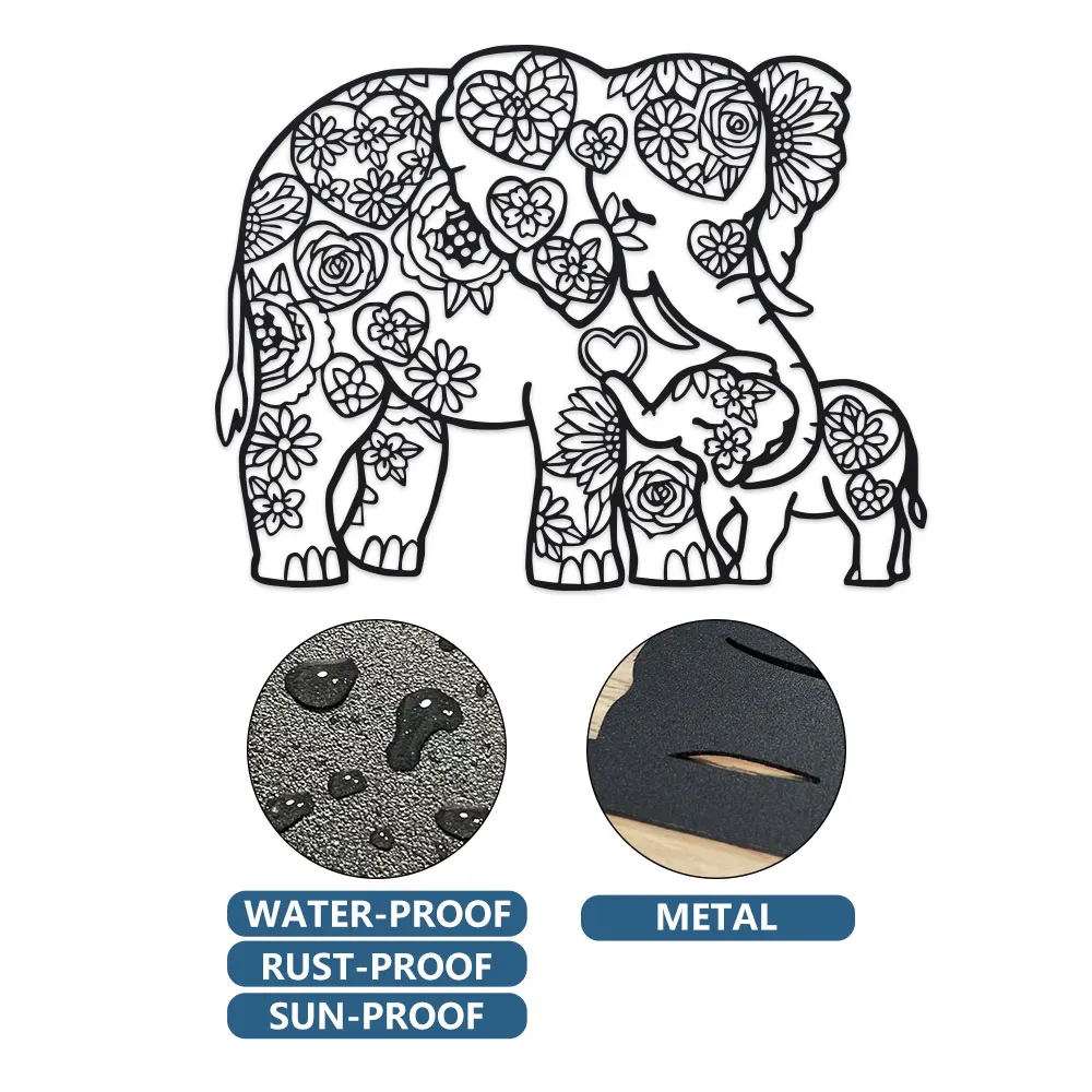 Żelazny Słoń z Kwiatowymi Serc – Art Craft Elephant recenzja i cena