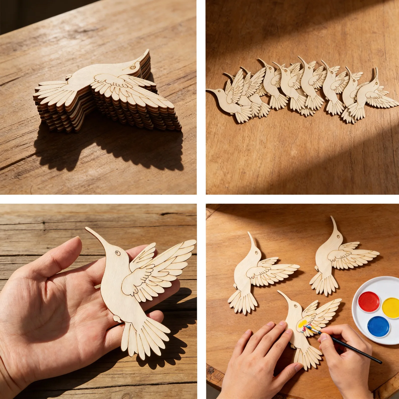 10 szt. Niedokończonych drewni – Art Crafts recenzja i cena
