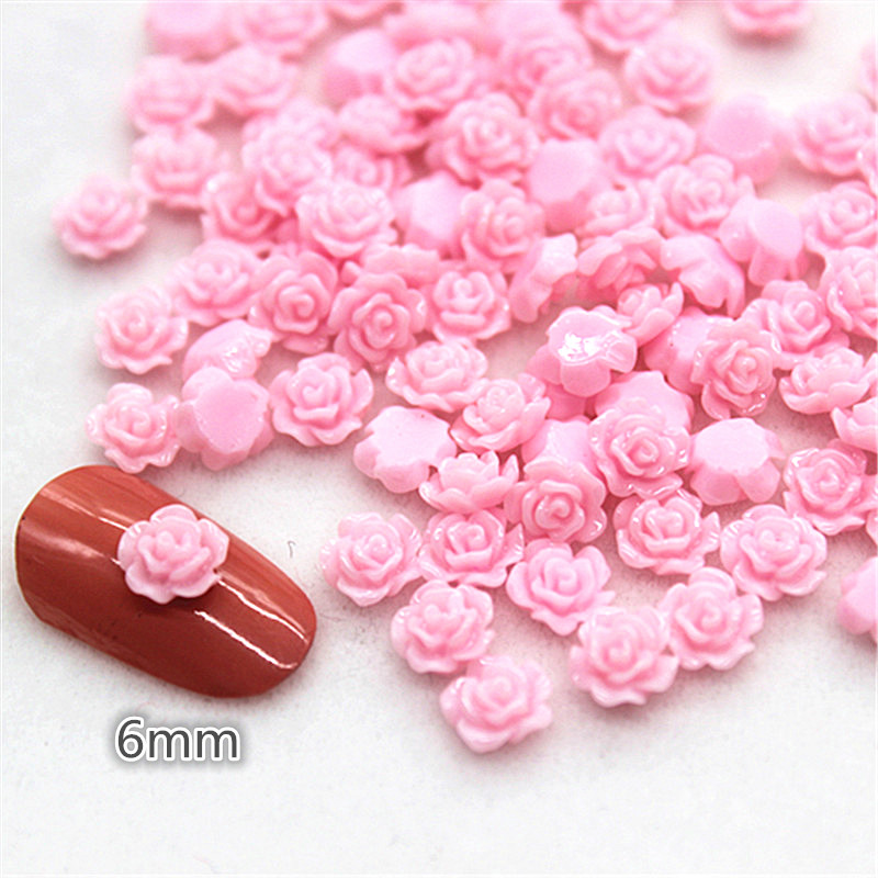 100 sztuk 6mm żywica Mini róży – Art Craft New Year recenzja i cena