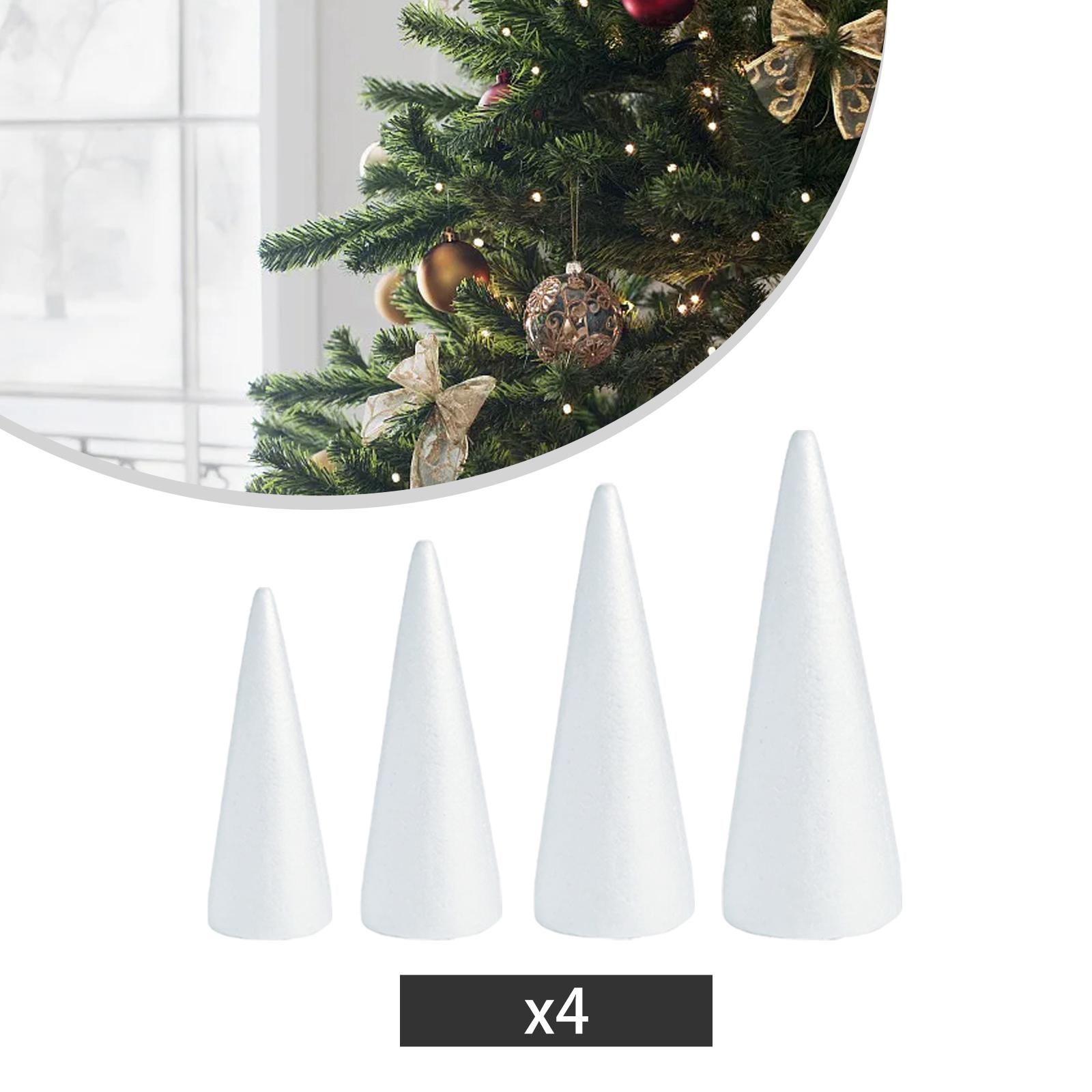 Białe stożki z pianki polistyr – Art Craft Christmas Tree recenzja i cena