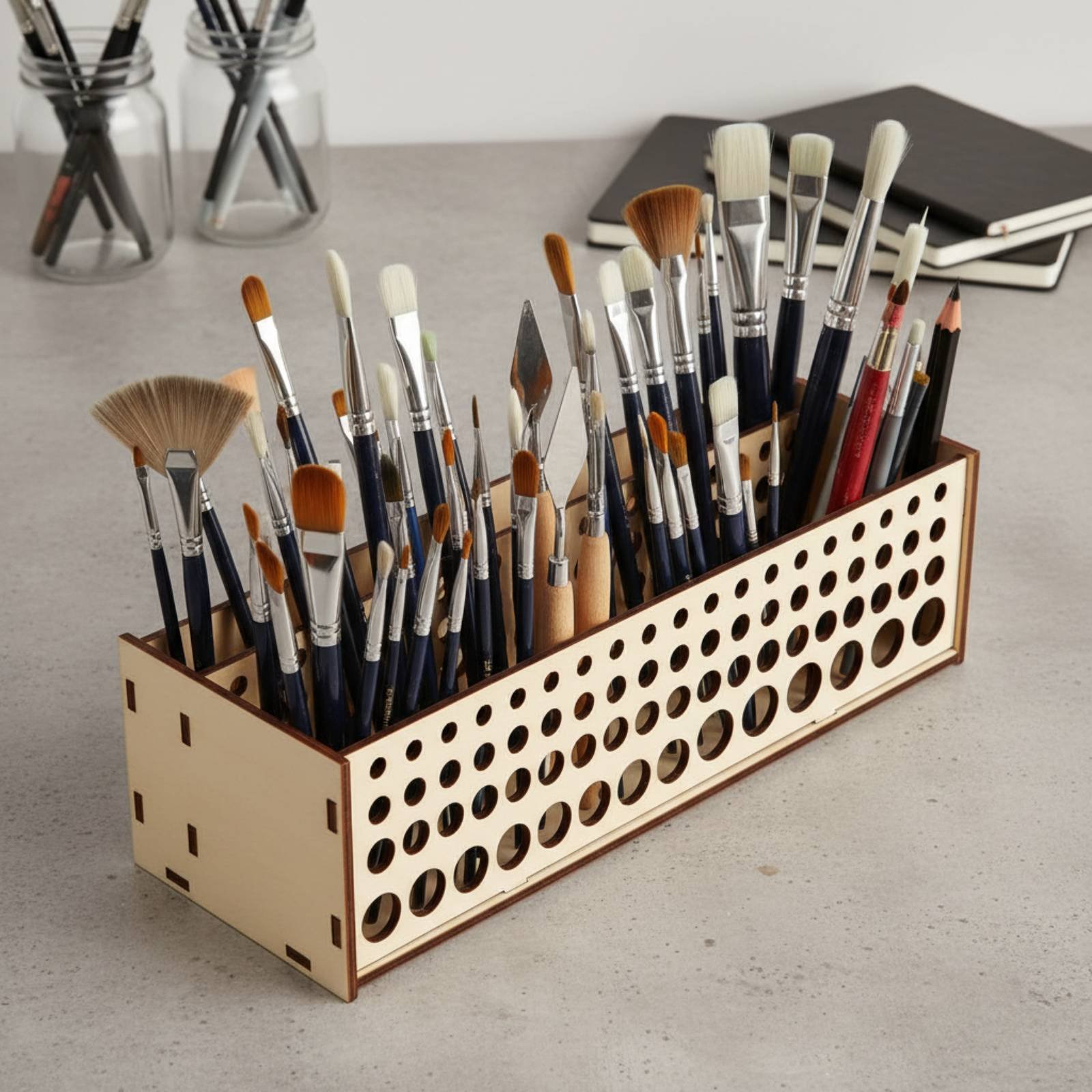 Stojak na pędzle z 67 otworami – Art Craft And Design recenzja i cena