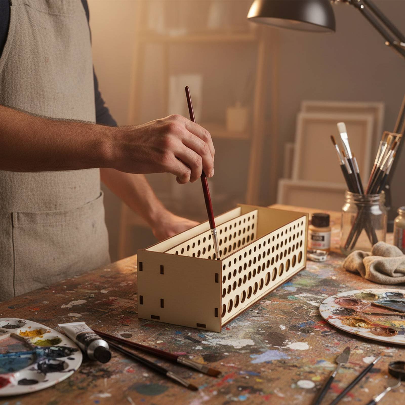 Stojak na pędzle z 67 otworami – Art Craft And Design recenzja i cena